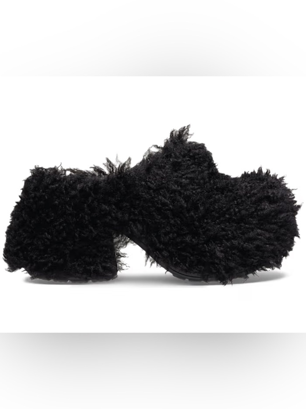 Crocs Siren Shaggy Fur Clog Black